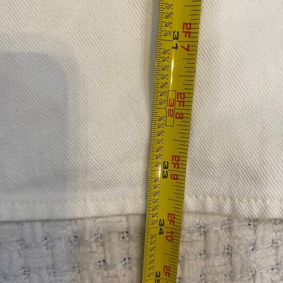 Future Collective Jenny K. Lopez Cream Denim One Shoulder Dress Size 00 - Picture 7 of 7